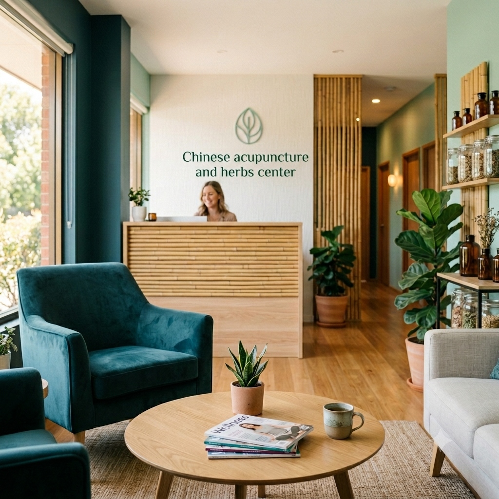 Peaceful acupuncture clinic interior